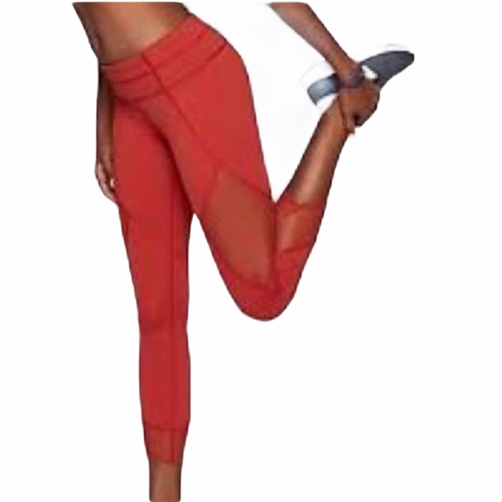Athleta Auro Sonor Red Capri Workout S Tall